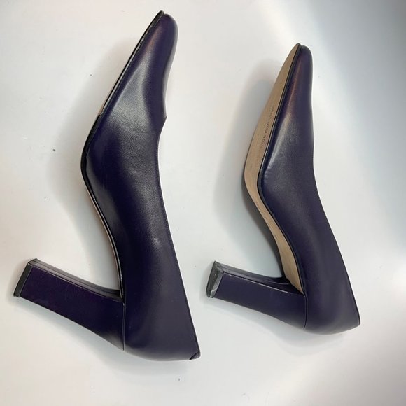 Jones New York Vintage Purple Leather Pumps - Picture 11 of 12